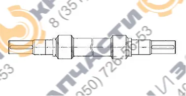 Вал-шестерня КП 140-110-001 m-8 z-15 портального крана Сокол - чертеж 1