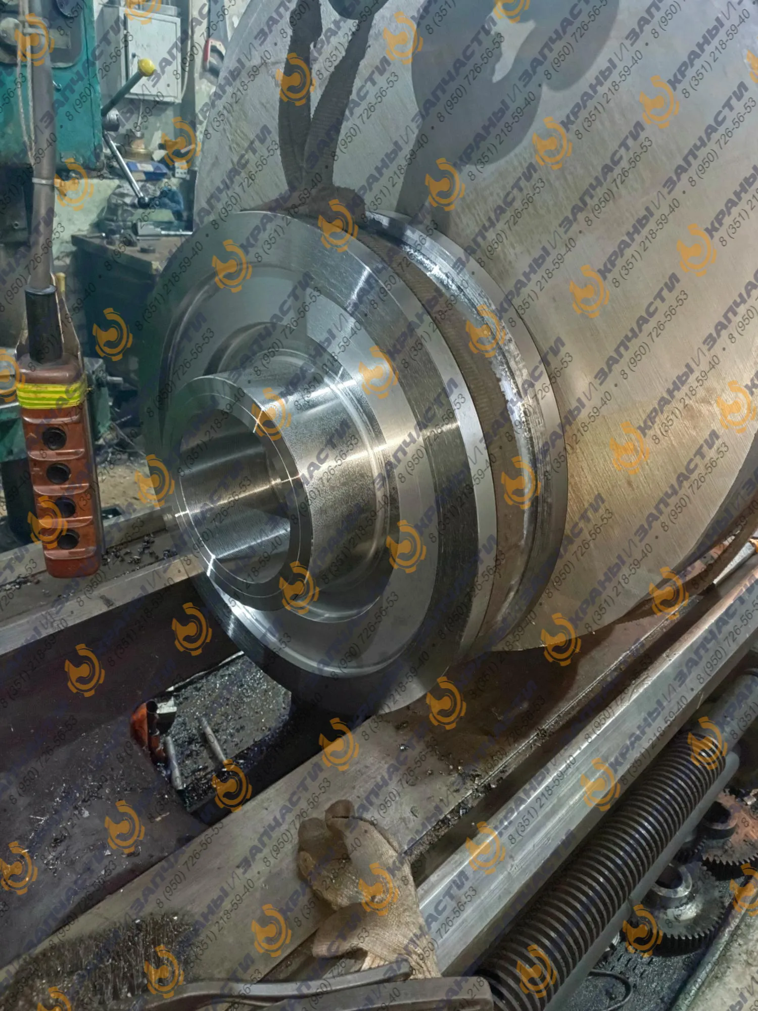 Колесо ходовое двухребордное КТБ 18.409.01.00.01 козлового крана ККТ-5