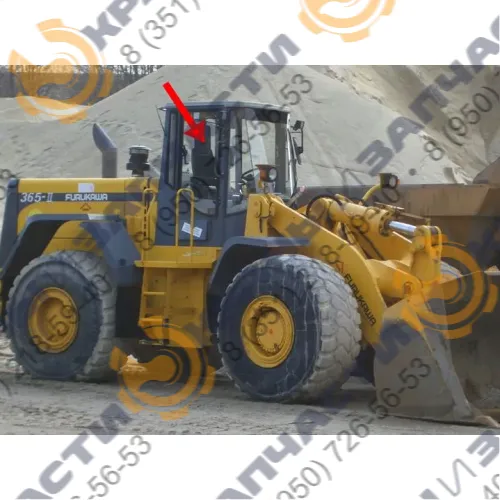 Стекло кузовное правое 1264х606 открываемое (форточка) Furukawa 365-II 