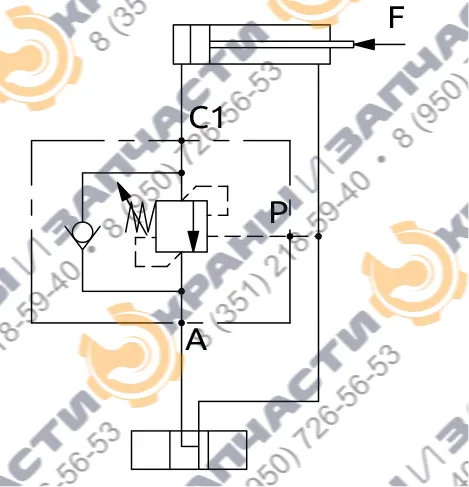 Односторонний балансировочный клапан  A060300.02.00 HBS - чертеж 1
