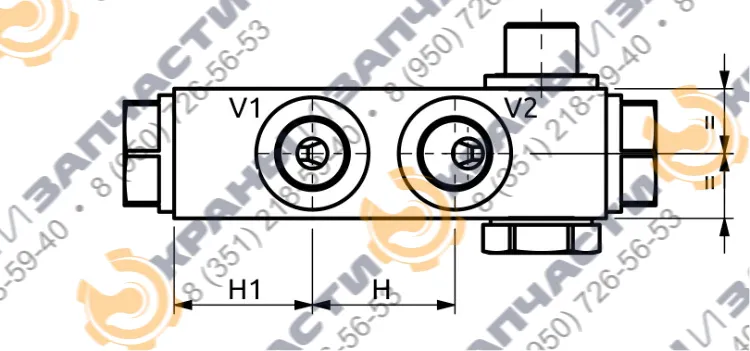 Клапан одностороннего действия B050357.02.00 HBS - чертеж 4