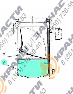Стекло лобовое нижнее 312-20-02.20.001