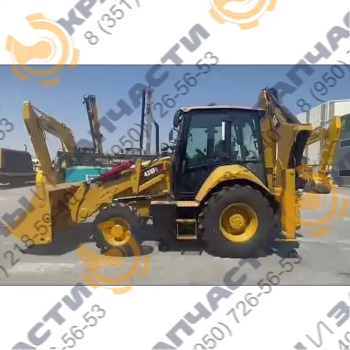 Стекло заднее 1382х928 мм Caterpillar 428f2, 432f2, 434f2, 444f2 2017