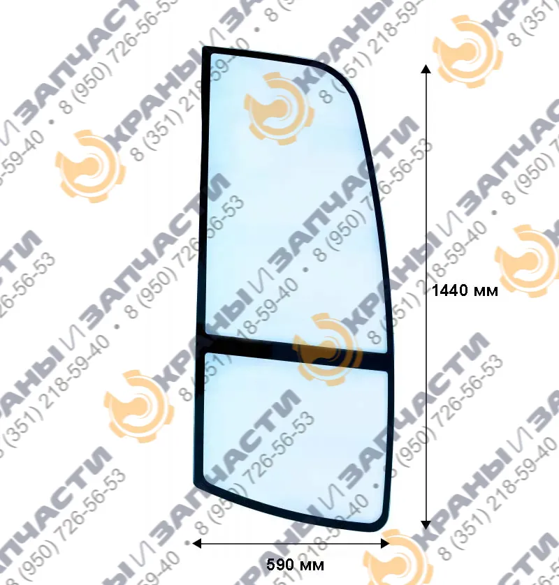 Стекло правое переднее 3701499 для экскаватора Caterpillar CAT 301.4C