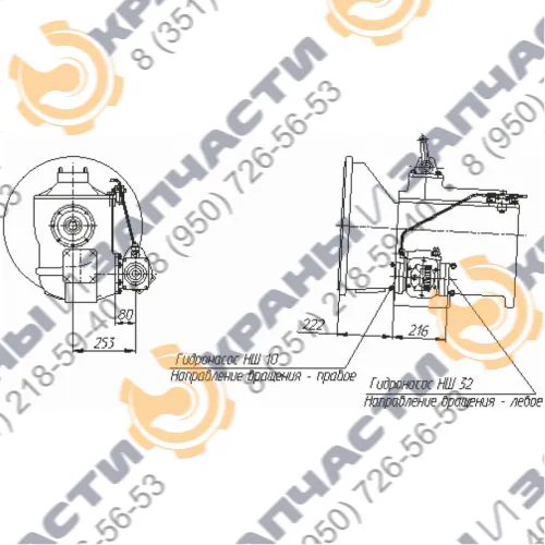 Коробка отбора мощности МП58-4202010-80