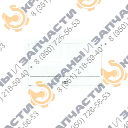 Стекло триплекс 998992.1.06 кабины мостового крана, грейферного крана 3т, 5т, 10т, 15 тонн, размер 810x330