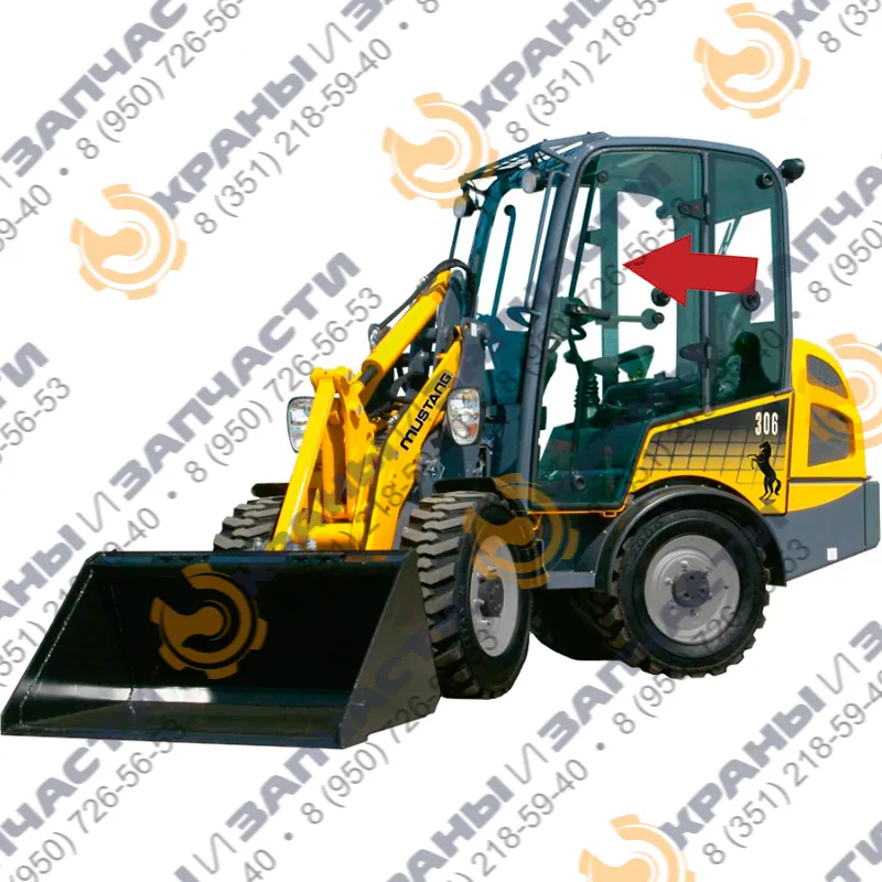 Стекло 270071 правое дверное (зак.) Mustang AL306/506