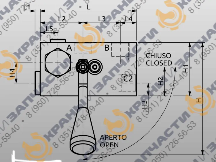 Чертеж Клапан A050302.02.00 HBS