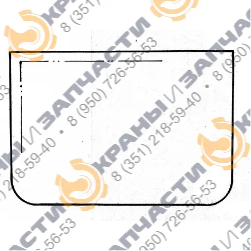 Стекло трёхслойное Б-5Н (870х598) кабины башенного крана КБГС-450 261933.01