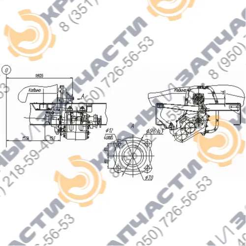 Коробка отбора мощности МП81-4201010-20