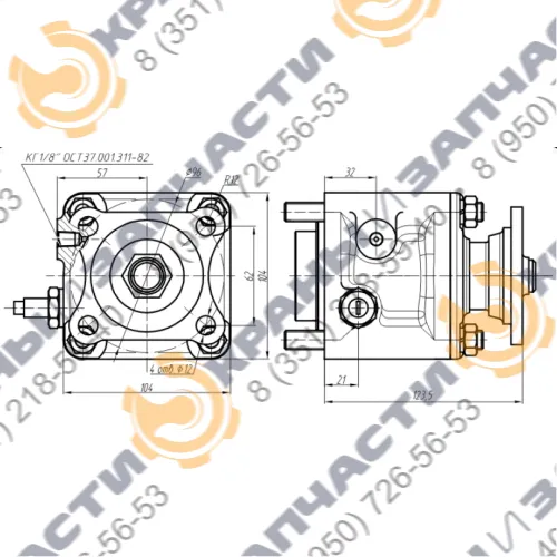 Коробка отбора мощности МП49-4209010-40