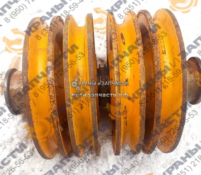 Ось блока для железнодорожных кранов ЕДК-25, ЕДК-50, ЕДК-80, ЕДК-200, ЕДК-500, ЕДК-1000, ЕДК-2000