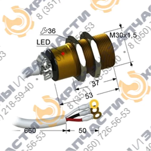 Индуктивный датчик PS2A-33-20B31-Z-Y / ВБ2А.33.хх.20.3.1.Z.1 VB2A-33-20B31-Z-I05 (ВБ2А.33.хх.20.3.1.Z.1)