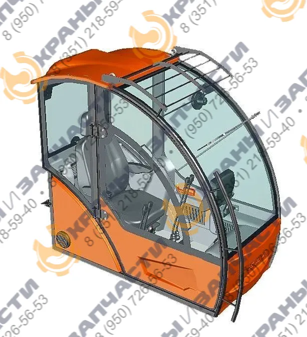 Стекло боковое КМК 2.00-5603071 (1104х516) для автокрана Клинцы (новая кабина)