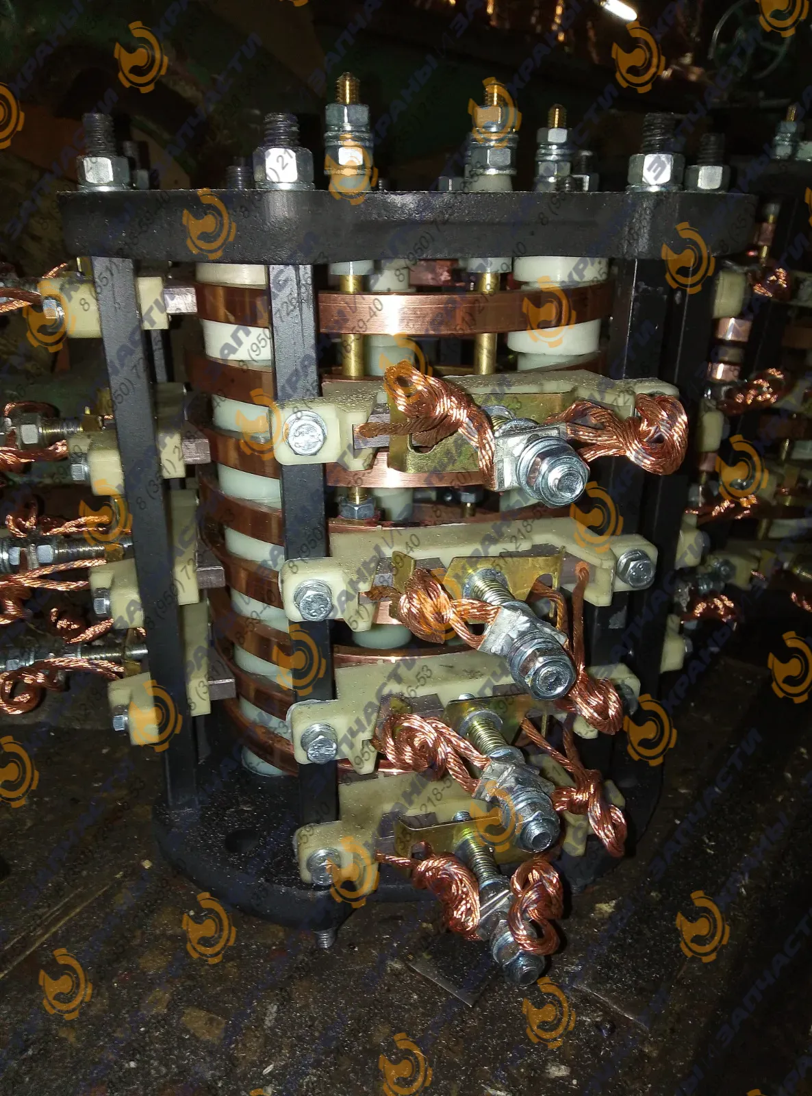 Токоприемник (токосъемник) кольцевой ТКБ-8 УХЛ2,ТКБ-8 Т2 кабельного барабана