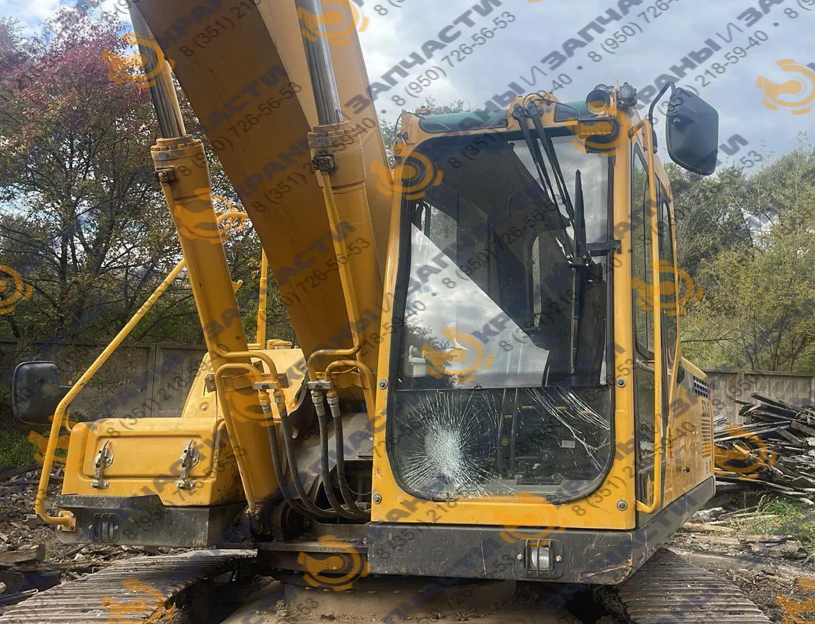 Стекло лобовое верхнее экскаватора Sdlg (LGCE)