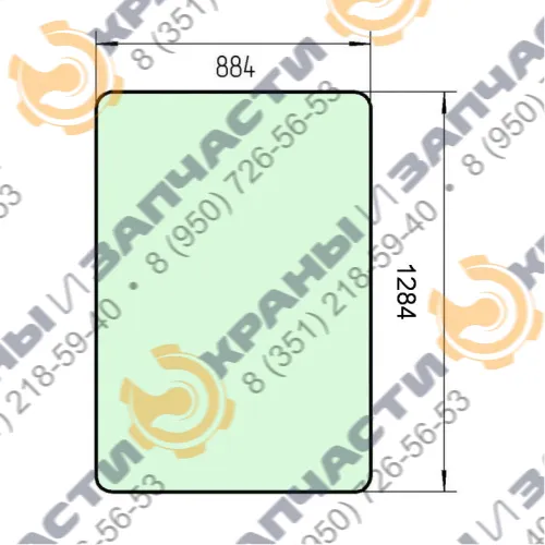 Стекло лобовое 251.17.00.031 (1281х881-1) гусеничного крана ДЭК-251