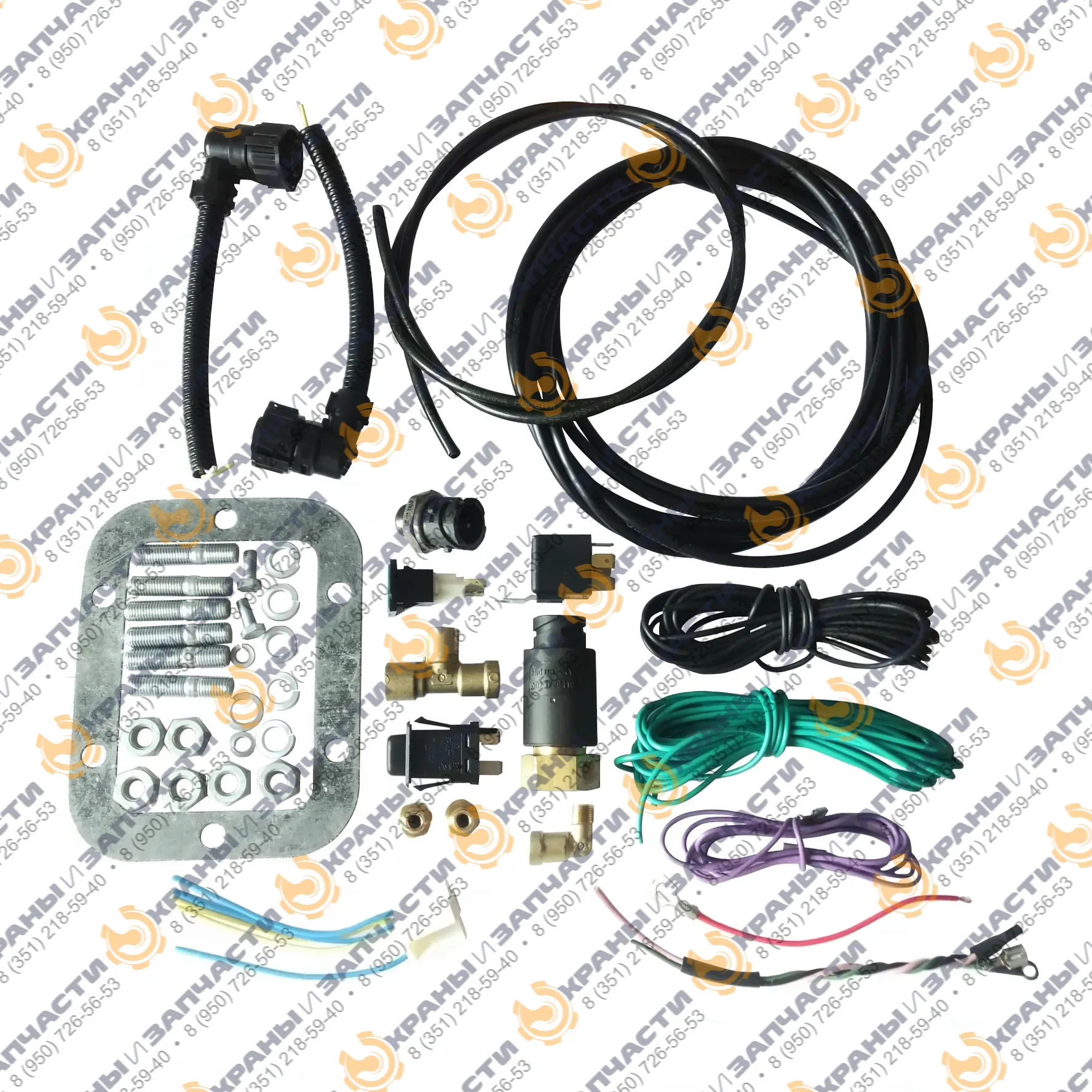 Установочный комплект для коробки отбора мощности КОМ МП05-4202010 20, 22 зуб. для автокрана Ивановец КС-45717К