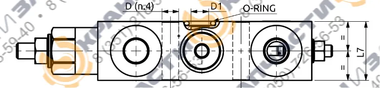 Односторонний балансировочный клапан A060381.02.00 HBS - чертеж 3