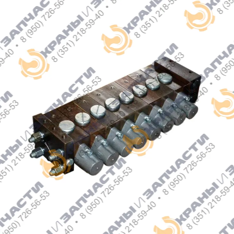 Гидрораспределитель РМ-12-99 5 секционный механическое управление на автогрейдеры, гидроманипуляторы производство Агат