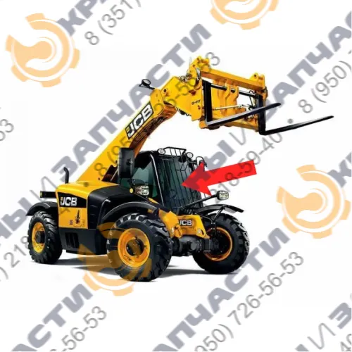 Стекло лобовое (триплекс) для погрузчика телескопического JCB 527-58