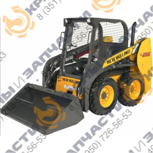 Стекло лобовое с отверстиями под дворник сбоку для мини-погрузчика New Holland L215