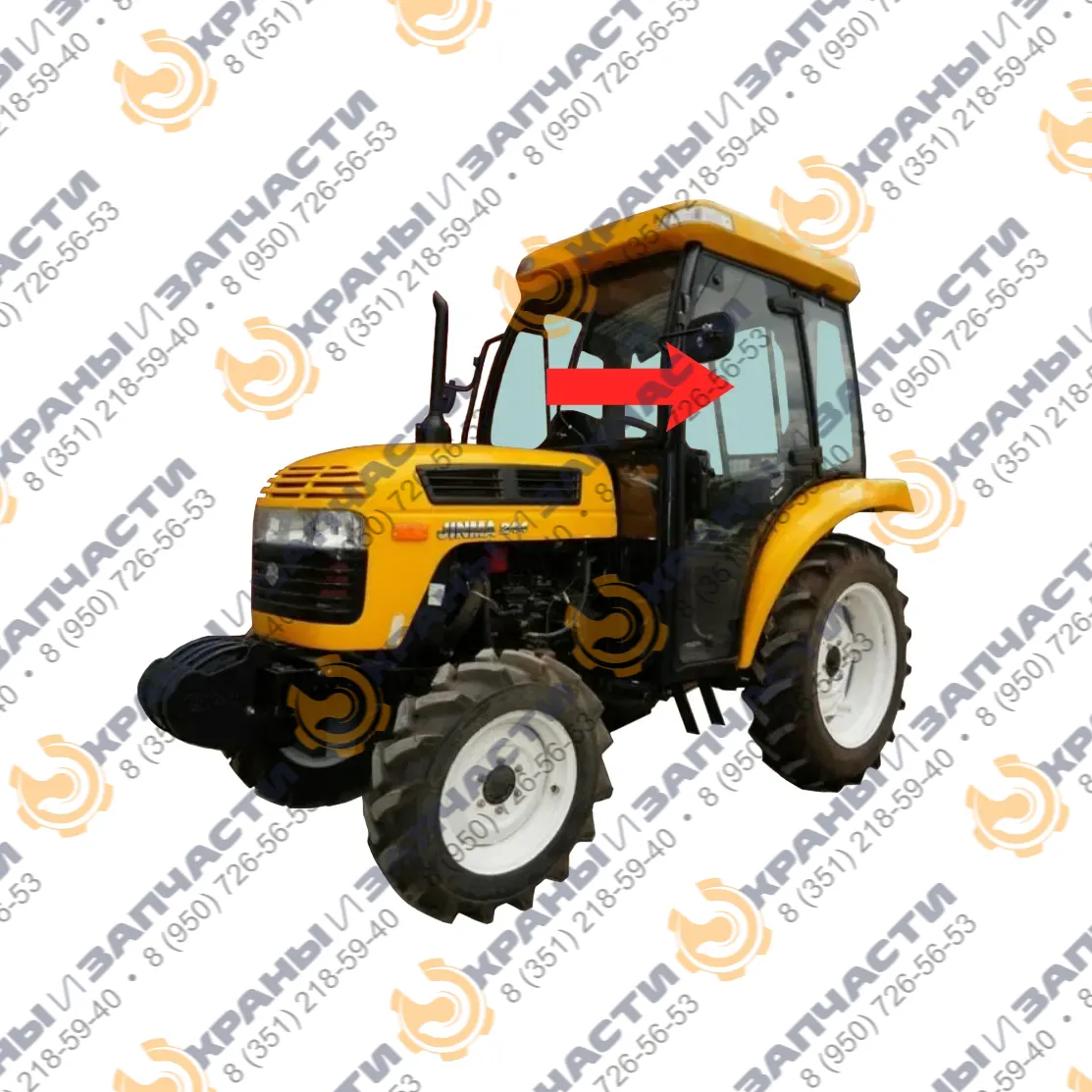 Стекло дверное JM-244.59.008B-01 левое кабинное JM-244 Kmg (Простое)