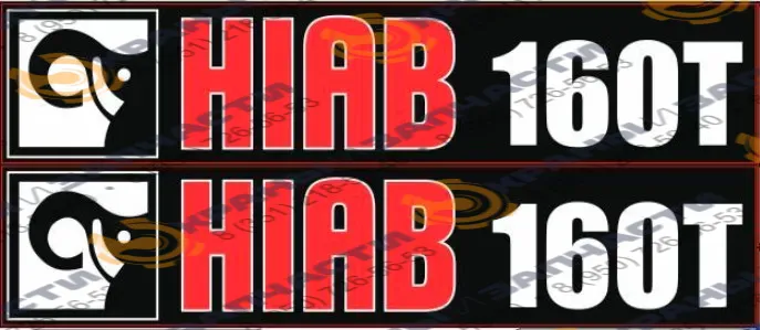 Комплект наклеек для манипулятора Hiab 160Т