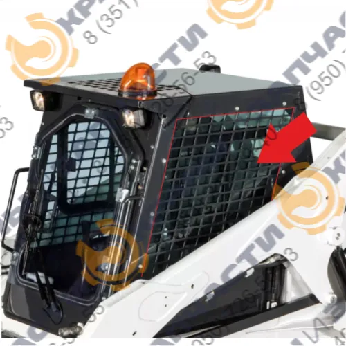 Стекло 7003481 левое боковое Bobcat Earthforce S18, S16 закаленное