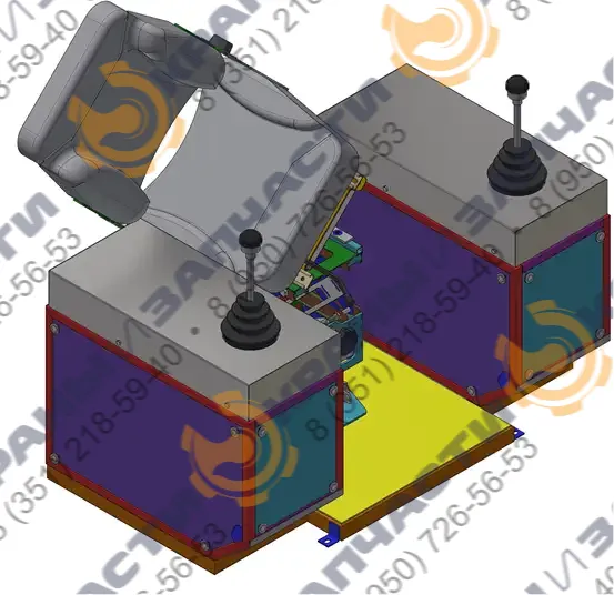 Кресло-пульт ПУМК - чертеж 2