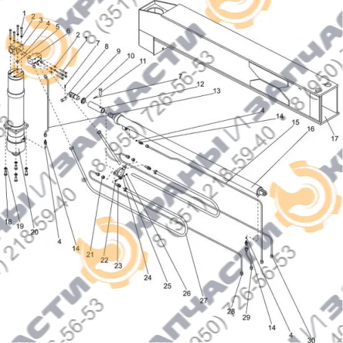 Опора в сборе КС-45721А.31.02.000 автокрана Челябинец КС-45721