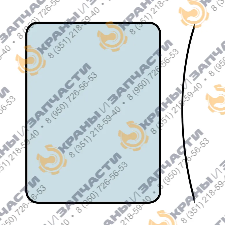 Стекло лобовое триплекс гнутое (1144x822) для автокранов Клинцы, Галичанин (новая кабина) КС-55713-К-4В, КС-65719-1К, КС-55713-1В, КС- 55713-К-3, КС-55729В, КС-65713