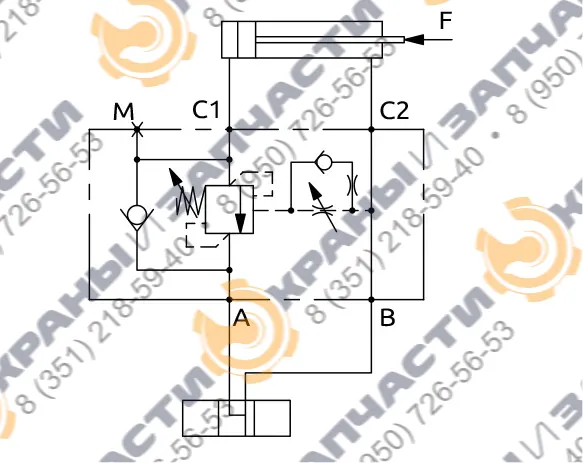 Односторонний балансировочный клапан A060461.12.00 HBS - чертеж 3