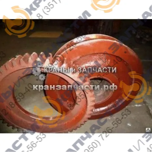 Колесо приводное (ведущее) ЛТ62.02.055 с венцом для козлового крана ЛТ-62