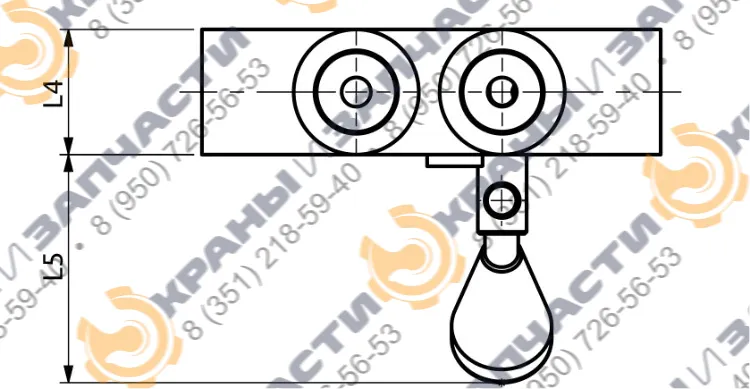 Клапан одностороннего действия A050352.03.00 HBS - чертеж 1