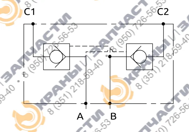 Чертеж Клапан A050352.01.00 HBS