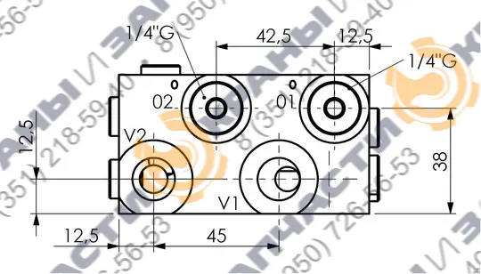 Чертеж Клапан UV439-330M B060361.04.01 HBS