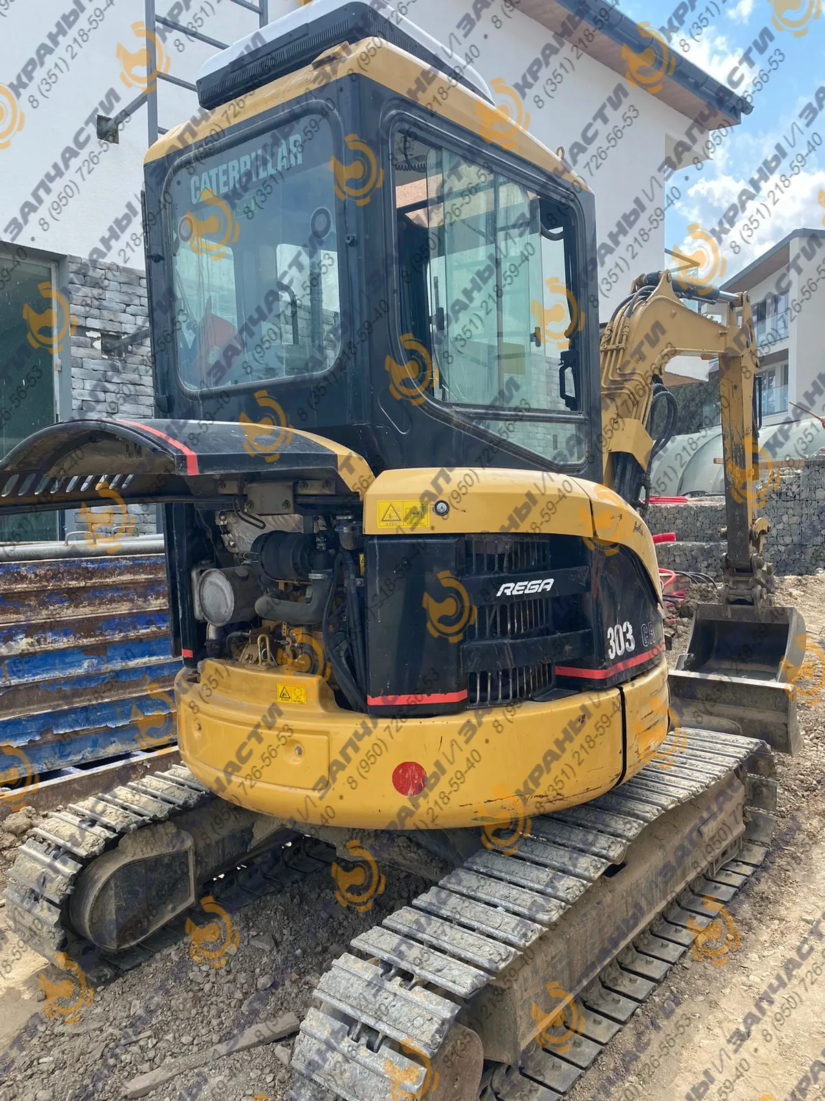 Стекло лобовое верхние Cat 303.5DCR