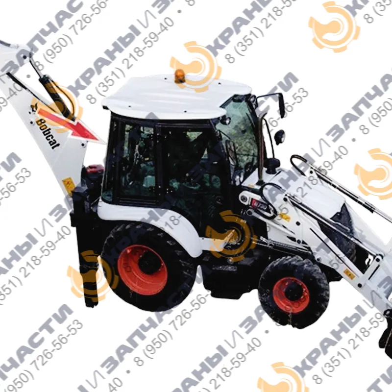 Стекло заднее угловое правое (триплекс) экскаватора-погрузчика Bobcat   