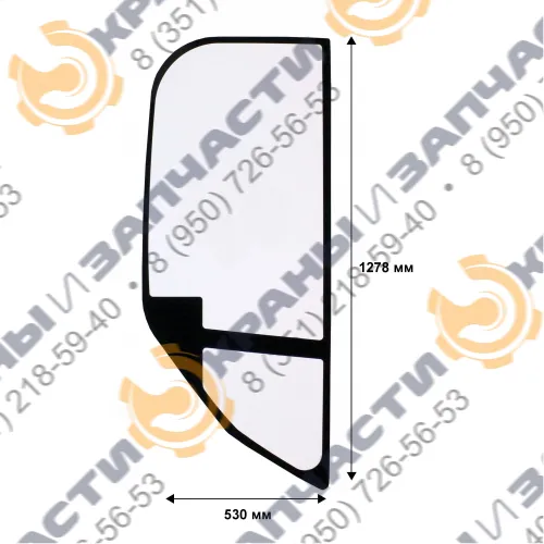 Стекло левое за дверью 3701497 для экскаватора Caterpillar CAT 301.4C