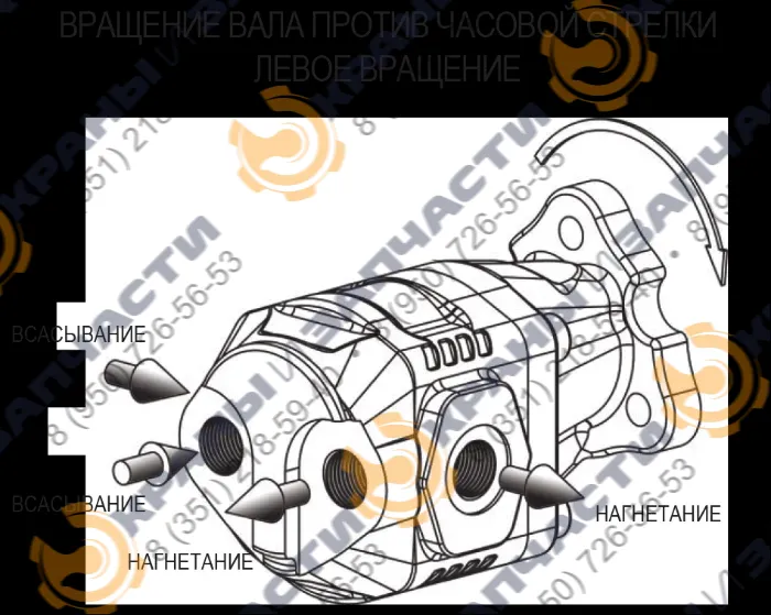 Шестеренный насос NPLH-32 13 DIN  - чертеж 5