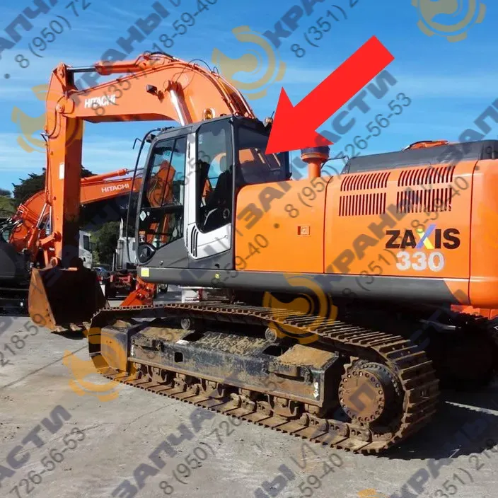 Стекло заднее 4651656 для гусеничного экскаватора HITACHI ZX-330-3, ZX-240-3, ZX-200-3