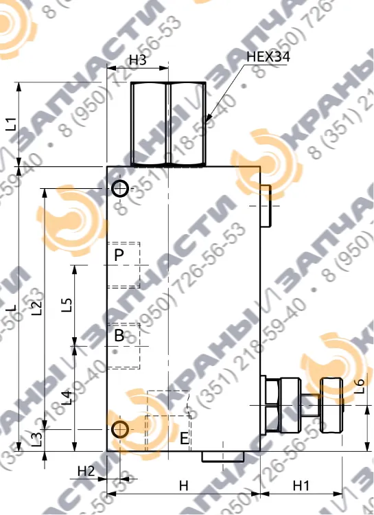 Клапан B130402.01.00 - чертеж 3