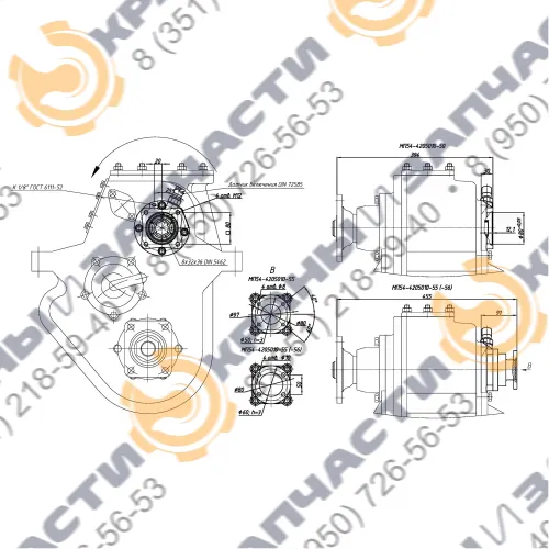 Коробка отбора мощности МП54-4205010-50