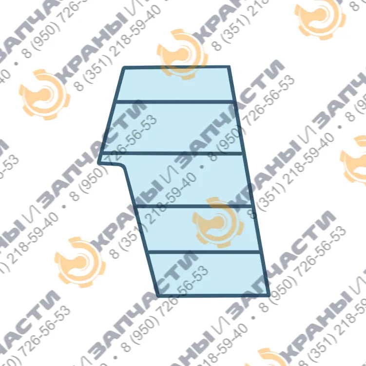 Стекло боковое левое правое неподвижное (закаленное) 6691001 для мини-погрузчика Bobcat S130, 150, 160, 175, 185, 205, 250, 250, 330