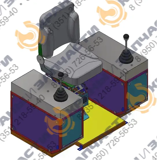 Кресло-пульт ПУМК - чертеж 1
