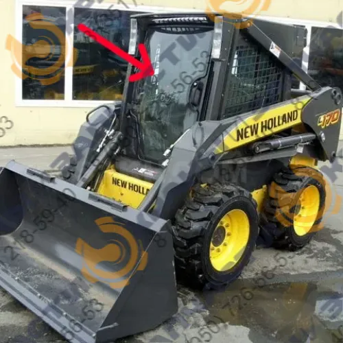 Стекло лобовое (закаленное) 87635930 для мини-погрузчика New Holland L160, L170