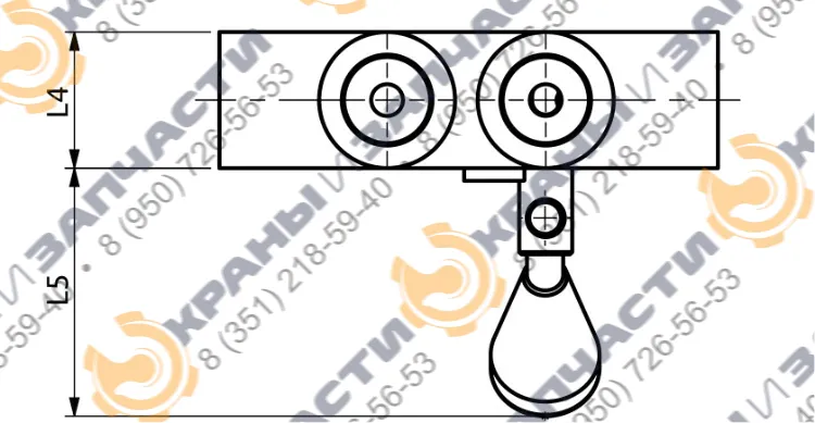 Гидрозамок A050304.02.00 HBS  - чертеж 1