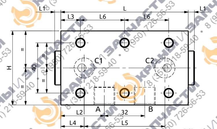 Чертеж Клапан A050352.01.00 HBS