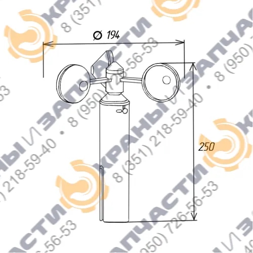 ДСВ-2М датчик скорости ветра